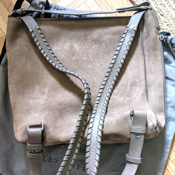 EUC All Saints Suede Cooper Backpack - Picture 3 of 6
